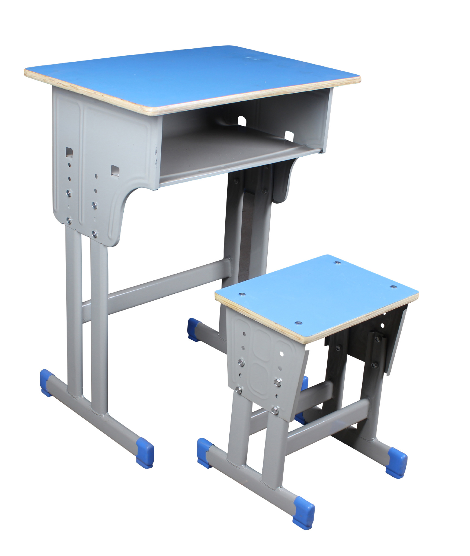 制定高中小学生辅导培训班 单人双柱一层升降课桌椅