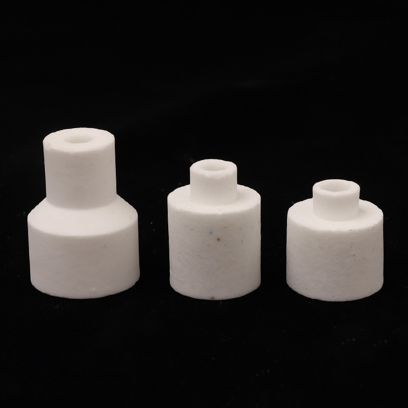 高铝陶瓷石英电热管绝缘耐高温卤素灯管瓷套杀菌消毒柜石英管瓷头