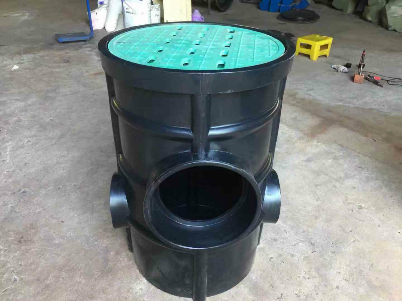 北京沈阳青岛海绵城市塑料圆形渗透井600*1200雨水pe收集溢流井