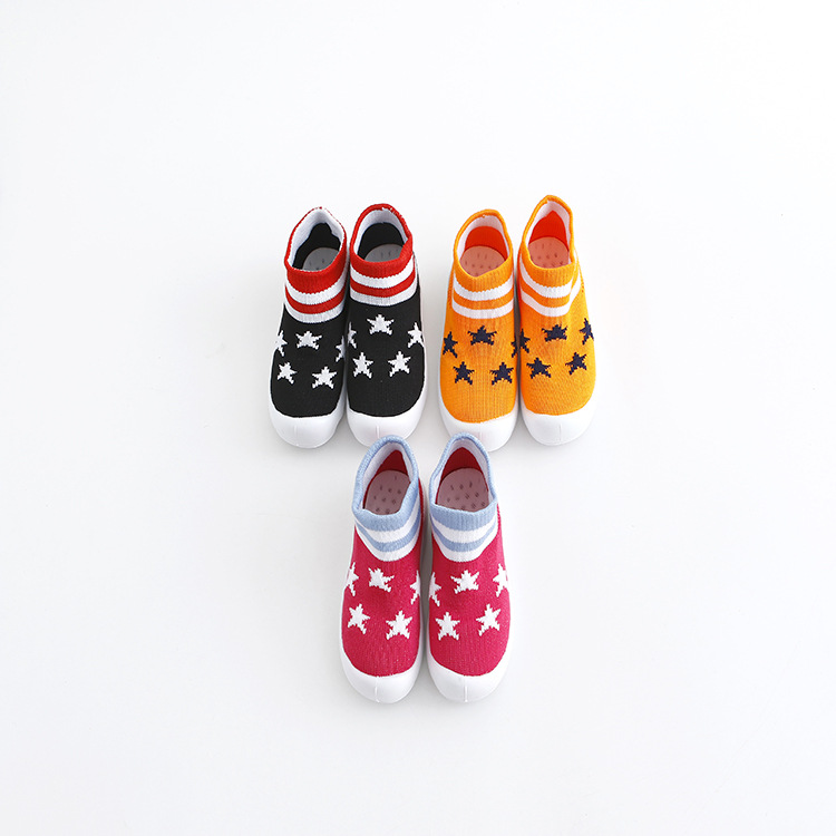 autumn boys and girls breathable flying woven mesh sneakers baby boys and girls sports shoes breathable children‘s single mesh shoes