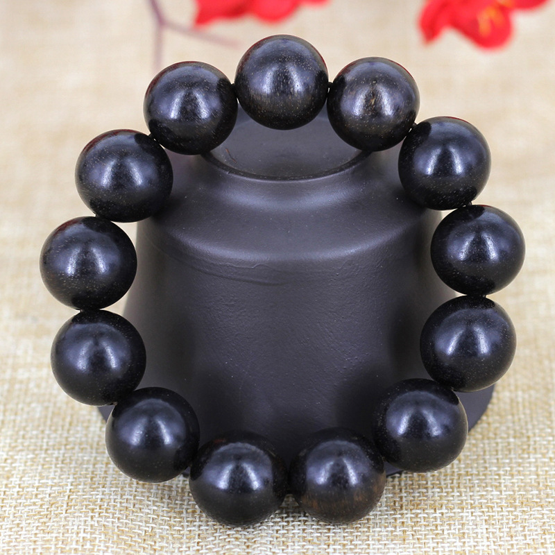 越南芽庄沉香黑色沉香手串手链佛珠手串气味清晰沉香手串送礼佳品