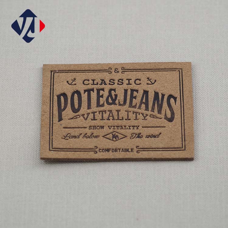 超纤皮标厂定做时尚女装牛仔裤皮皮牌真皮腰牌压纹pu皮标