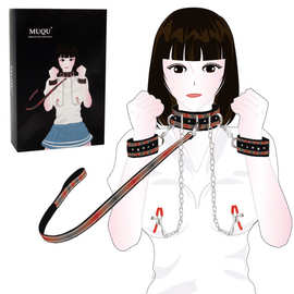 广州批发新款夫妻情趣束缚手铐乳夹项圈厂家直销成人用品一件代发