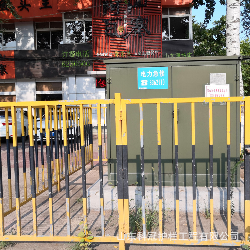 临朐厂家pvc护栏塑钢变压器环网柜箱变围栏塑料防护栅栏定制护栏