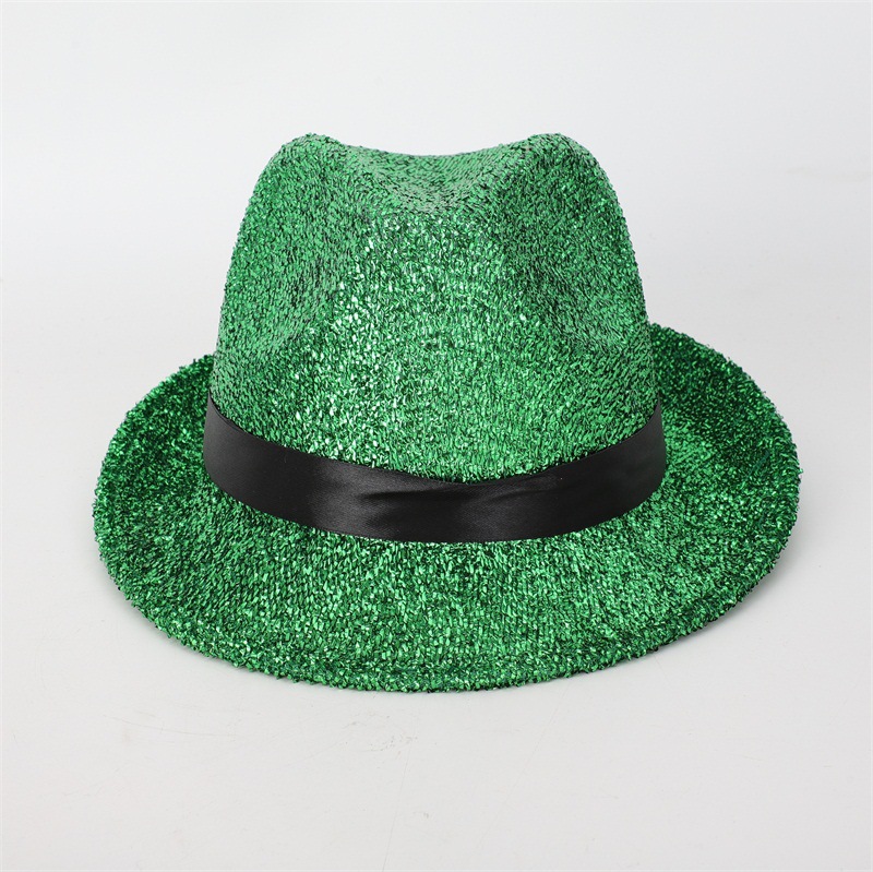 爱尔兰节 定型帽 爱尔兰节绿色帽 绿色帽子 可定制批发加印logo