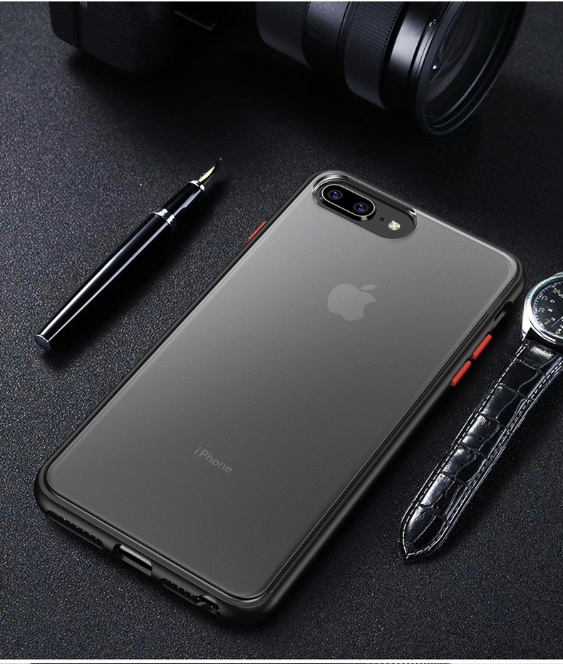 适用新iphone se手机壳苹果8plus防摔硅胶磨砂透明保se二代保护套