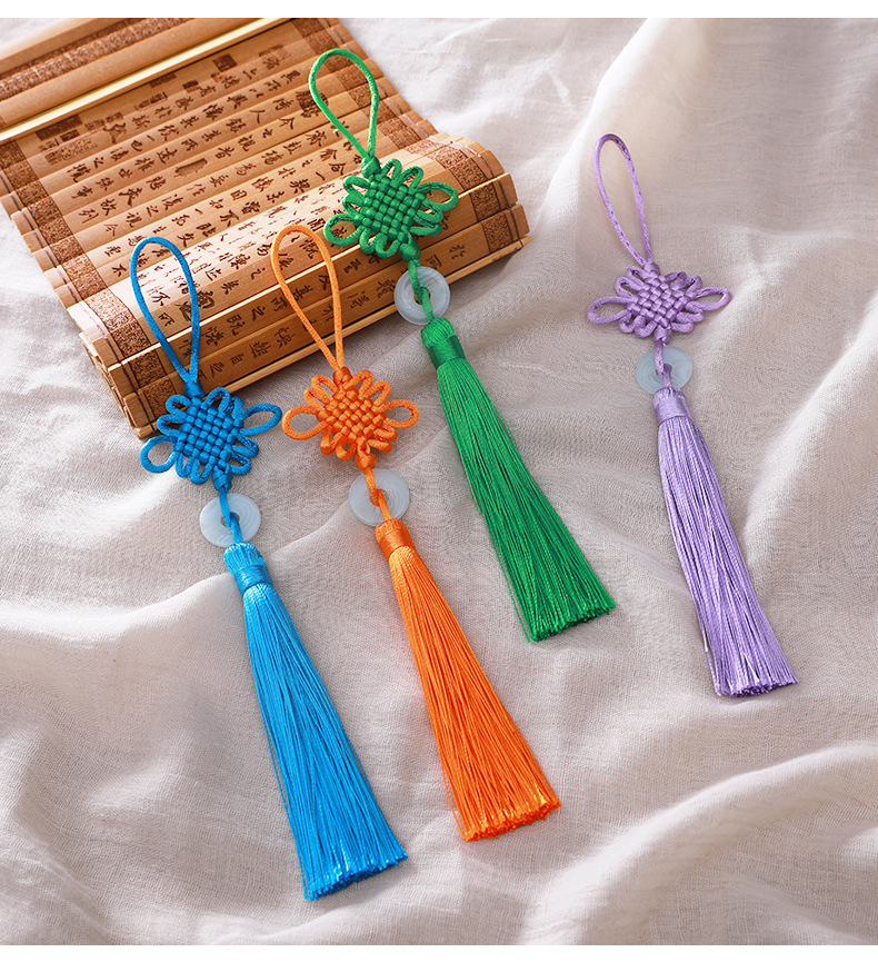 中国结小流苏穗子红色手工编织高档镇宅玉佩挂件古风挂绳挂饰绳子