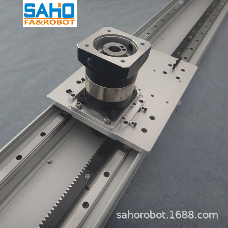 齿轮齿条滑台全封闭防尘带风琴罩东莞重负载模组机械手电动模组