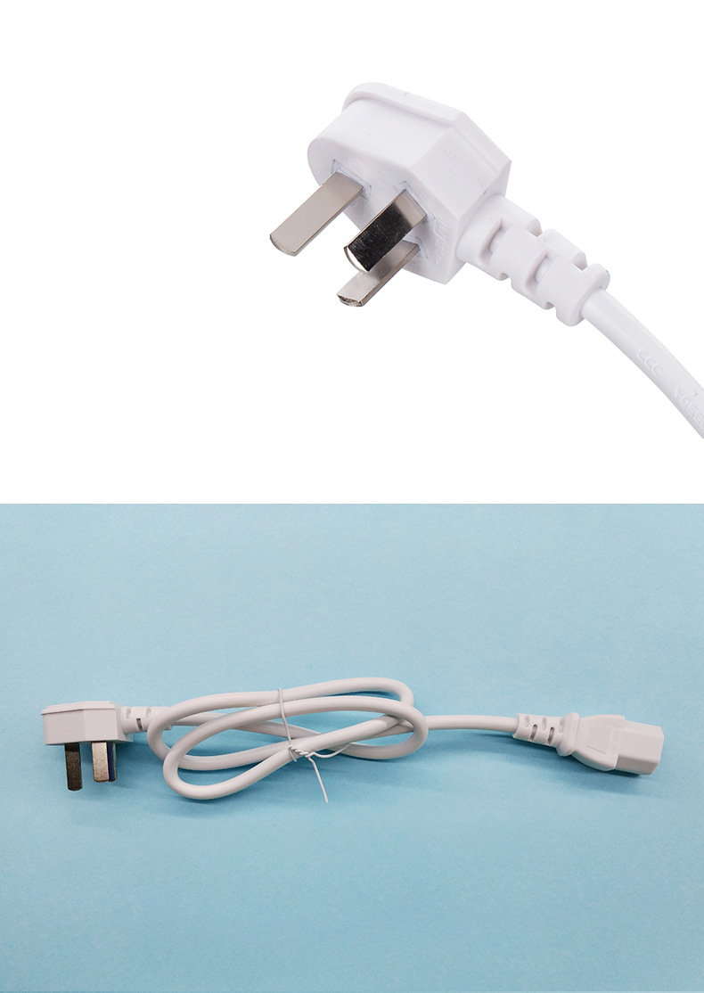 厂家直销电源线三芯三孔通用电源线耐用电水壶大功率品字插头批发