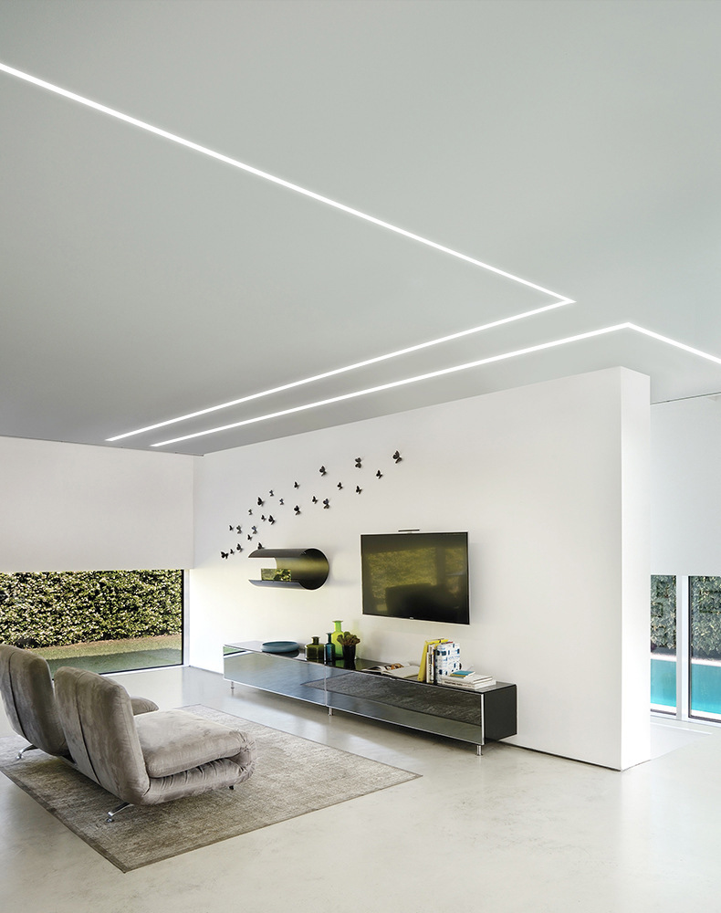 led线条灯 无暗区嵌入式低压线型灯 天花墙面暗槽过道楼梯灯条