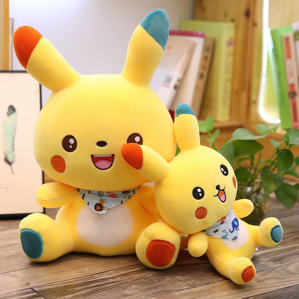 2919新款皮卡丘公仔毛绒玩具皮卡丘可爱玩偶睡觉抱枕娃娃礼品定制
