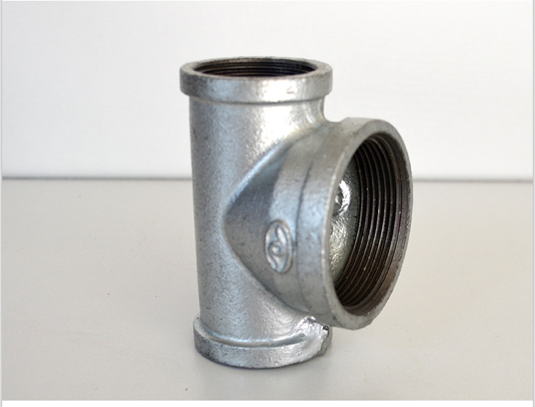 热镀变径中大三通 消防玛钢配件 水暖工程管件