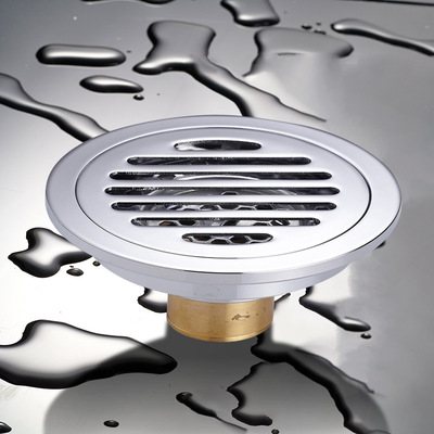 全铜防臭地漏浴室加厚仿古拉丝防臭防反水地漏 双用洗衣机铜地漏