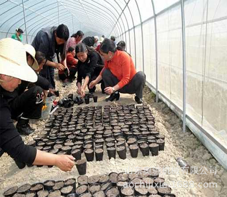 生产营养钵装土机 小型全自动营养土装钵机 花卉盆栽营养土装盆机