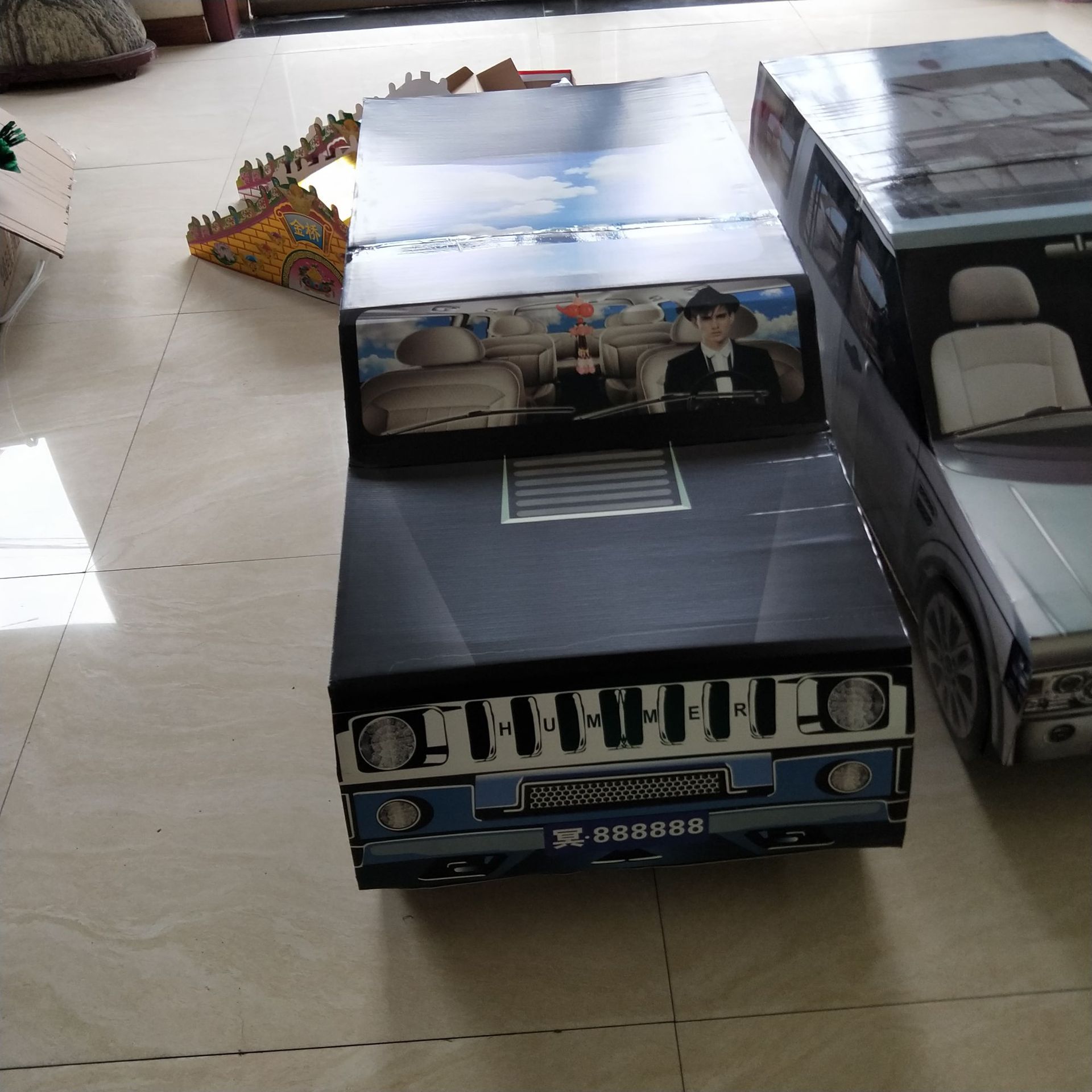 殡葬用品 瓦楞仿真汽车 祭祀纸活纸扎用品