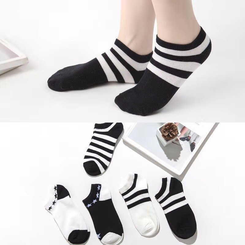 Socks Wholesale Socks Men's Socks and Women's Socks Hot Sports Boat Socks Four Seasons Shallow Mouth Low Cut Deodorant Sweat-Absorbing Cotton Socks