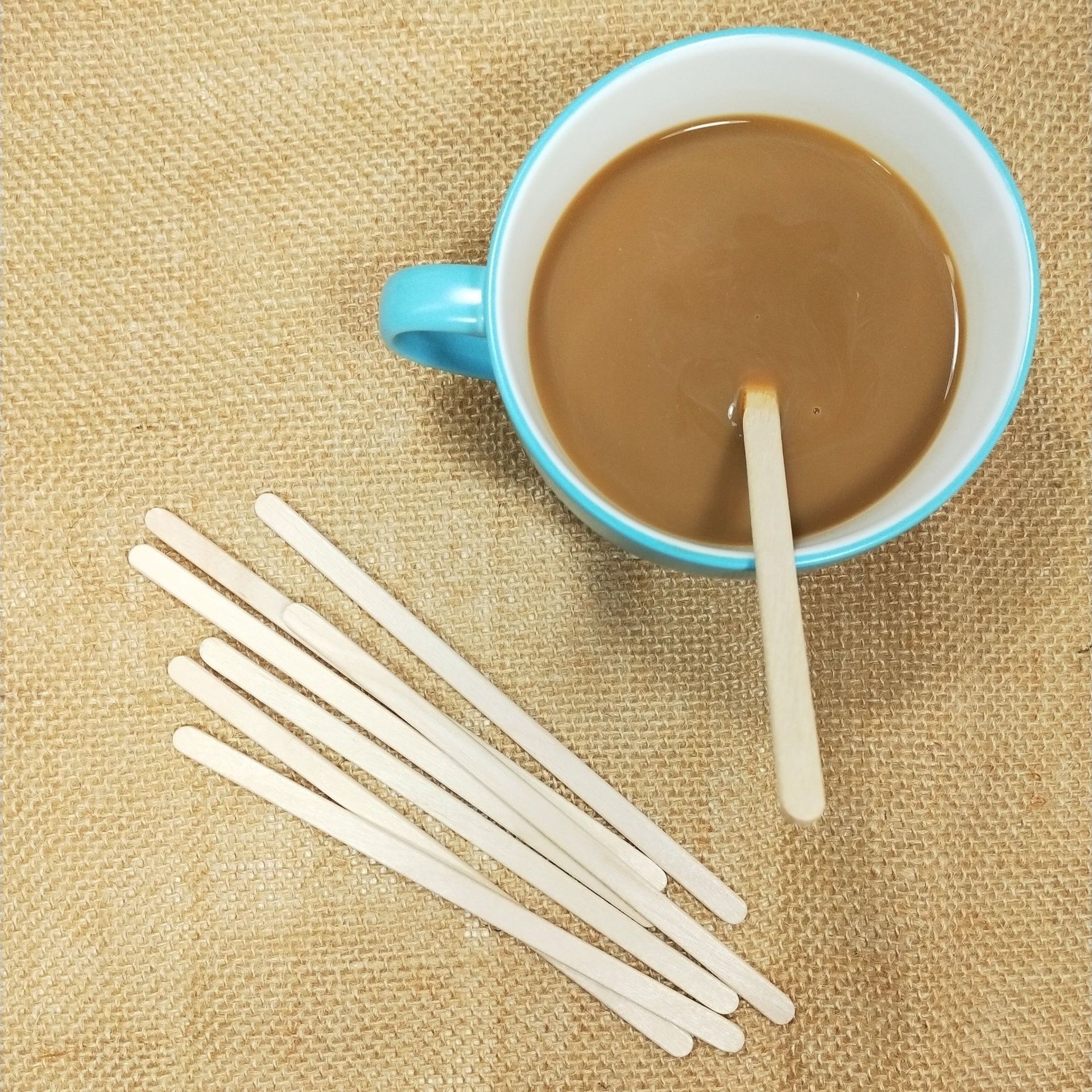 178mm木质咖啡搅拌棒 可降解桦木咖啡棒 木质一次性咖啡搅拌棒