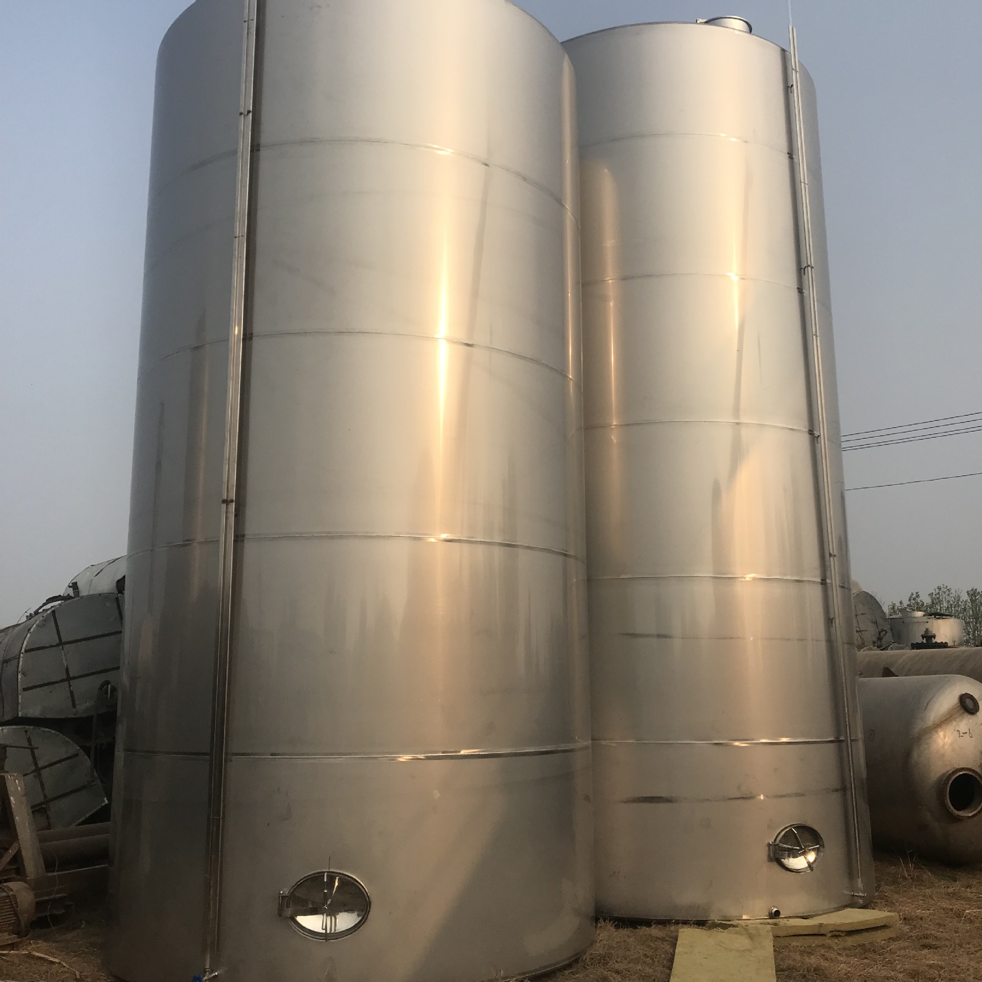 立式红酒储罐 酱油搅拌罐 60立方 10立方304储罐 二手不锈钢罐