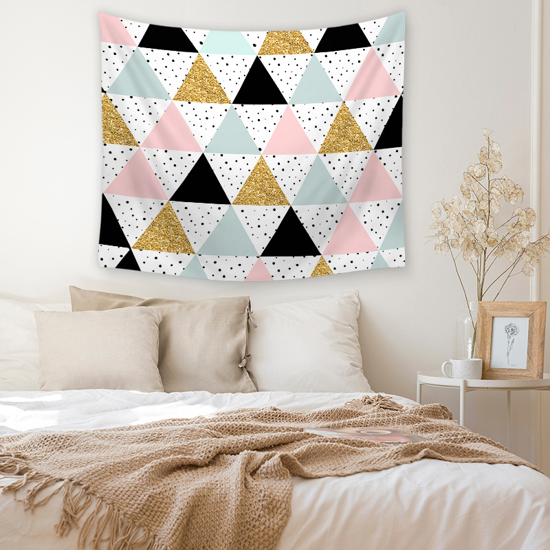 速卖通新款斑点几何挂毯防水防霉遮光工厂直销