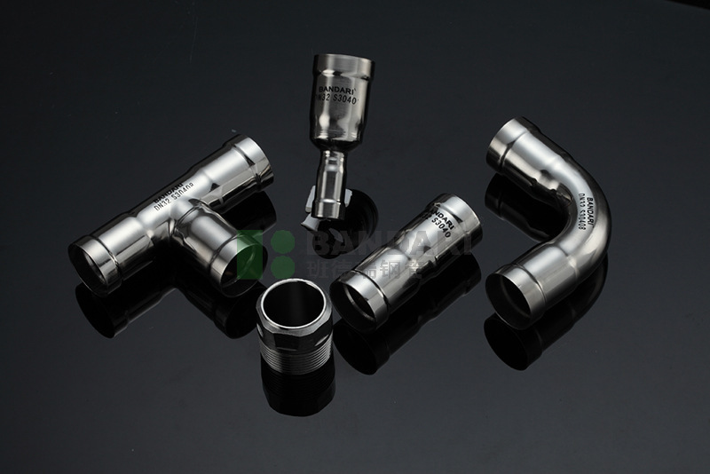 供应环压式不锈钢管件不锈钢管连接件双承90度弯头可定制