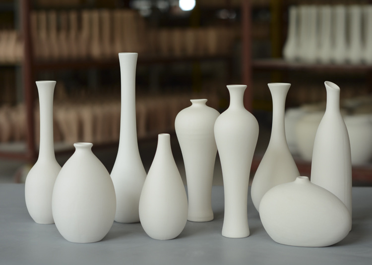 陶瓷花瓶素坯陶艺涂鸦创意diy拍摄道具北欧简约家居婚礼装饰摆件