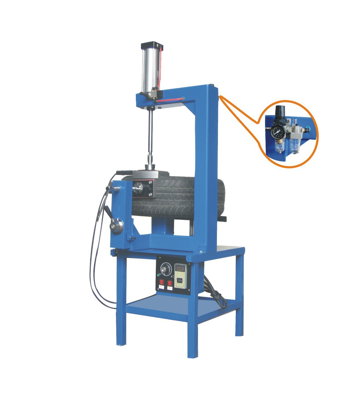 补胎机 中小型汽车内外气动轮胎三维硫化修补机