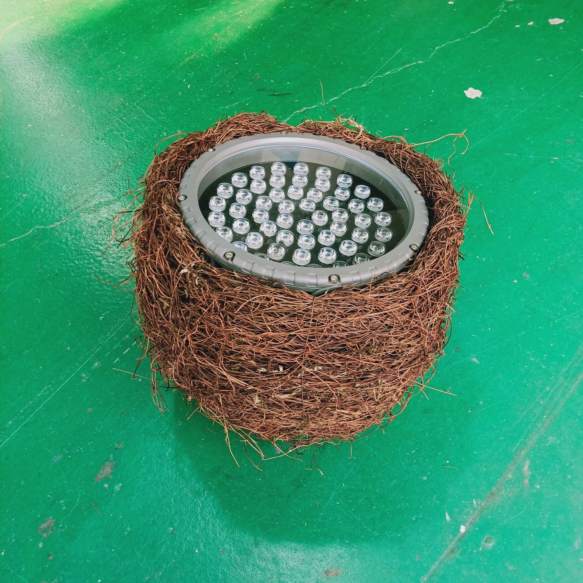 led仿真鸟巢灯鸟巢投光灯鸟巢照树灯24w36w射树灯景观亮化鸟窝灯