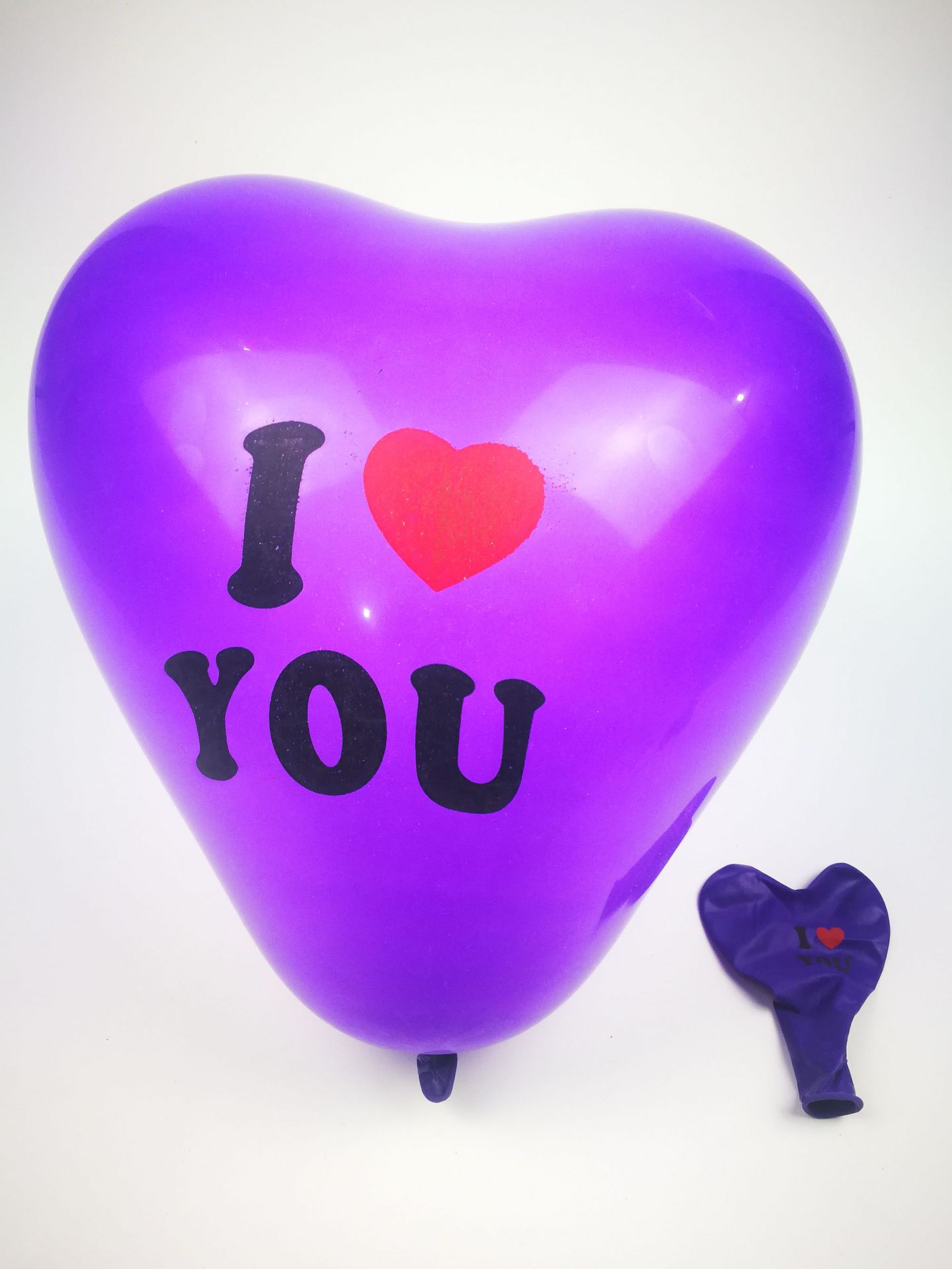 Factory Direct Sales 3G I Heart U Printed Balloon Wedding Room Party Decoration Balloon Proposal Heart-Shaped Balloon 12-Inch 100