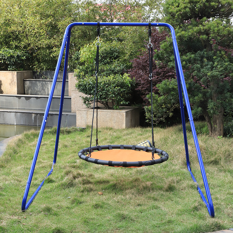 厂家直供户外圆形网状吊绳秋千批发儿童休闲吊床外贸摇摆椅