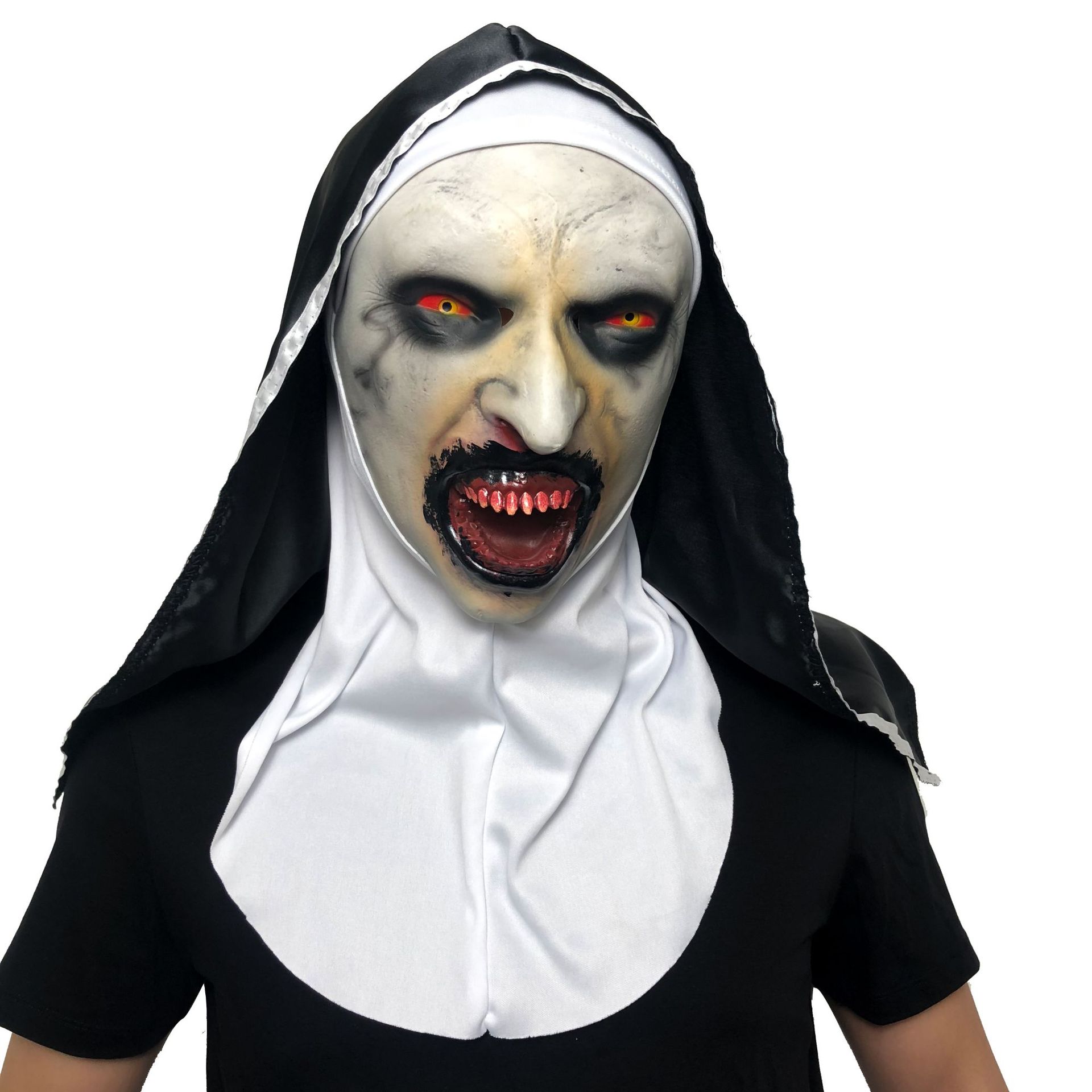 万圣节招魂2修女面具圣母玛利亚恐怖头套恐怖化妆面具整蛊鬼脸