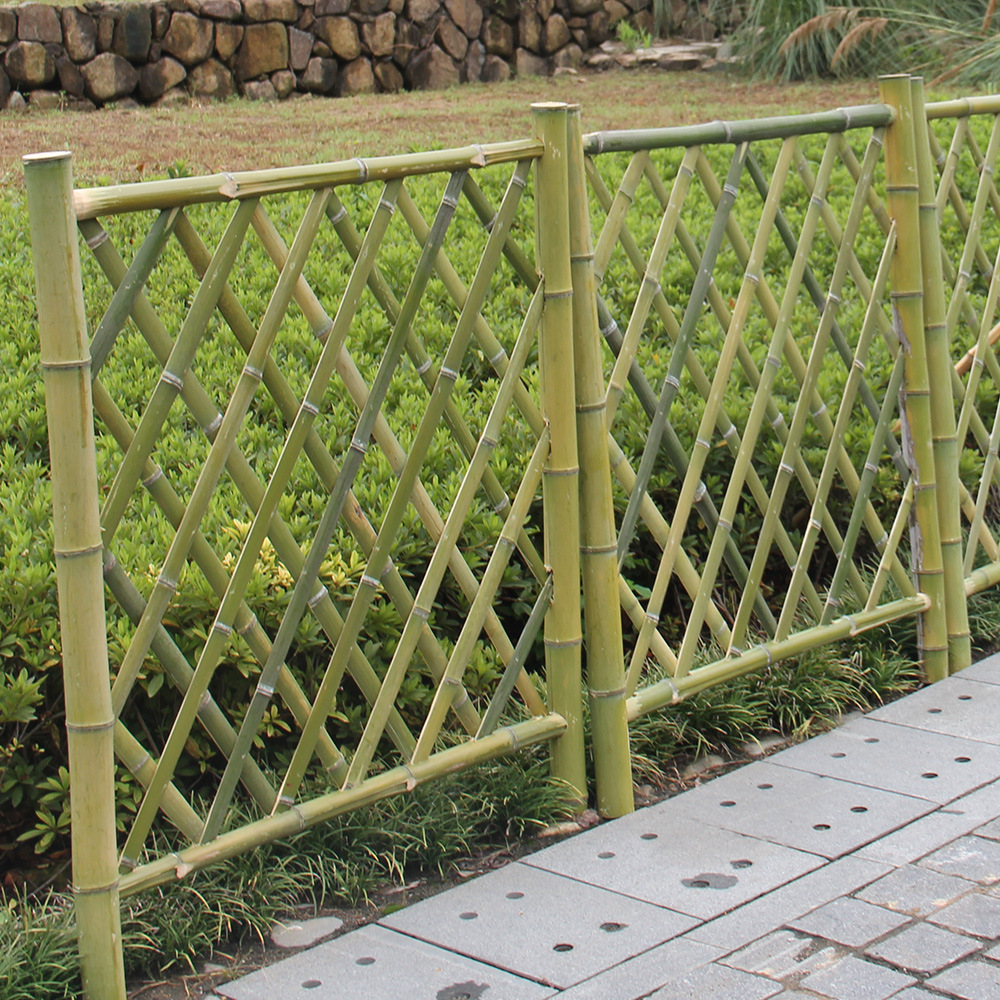 菜园围栏花园栅栏户外草坪庭院农家乐园林栅栏道路护栏竹篱笆护栏