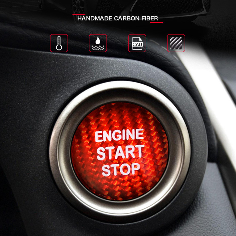 适用雷克萨斯碳纤维一键启动按钮nx200 nx300gses200es250ctrx300