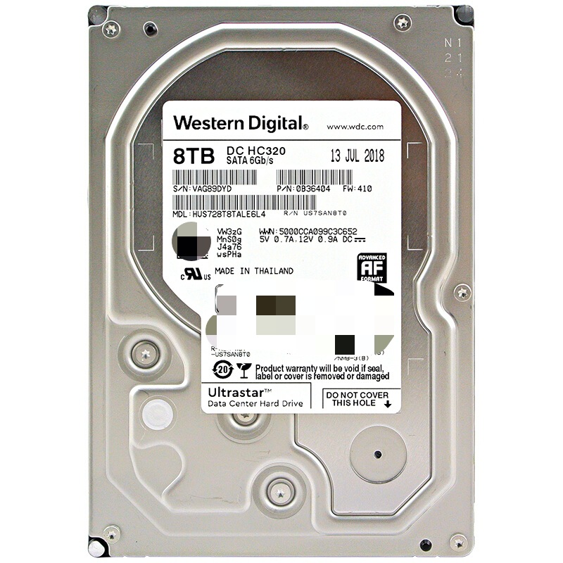 适用于西数(wd) 8tb ata6gb/s 7200转256m 硬盘 hus728t8tale6l4