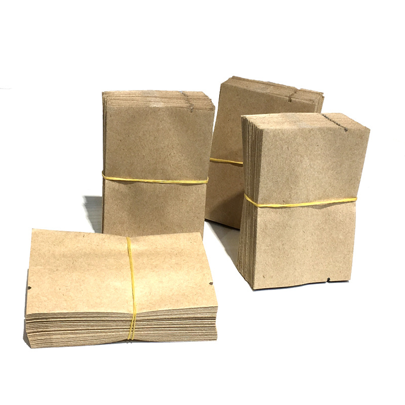 牛皮纸包装袋 福鼎白茶饼干茶小泡袋白毫银针克袋方块袋批发定制