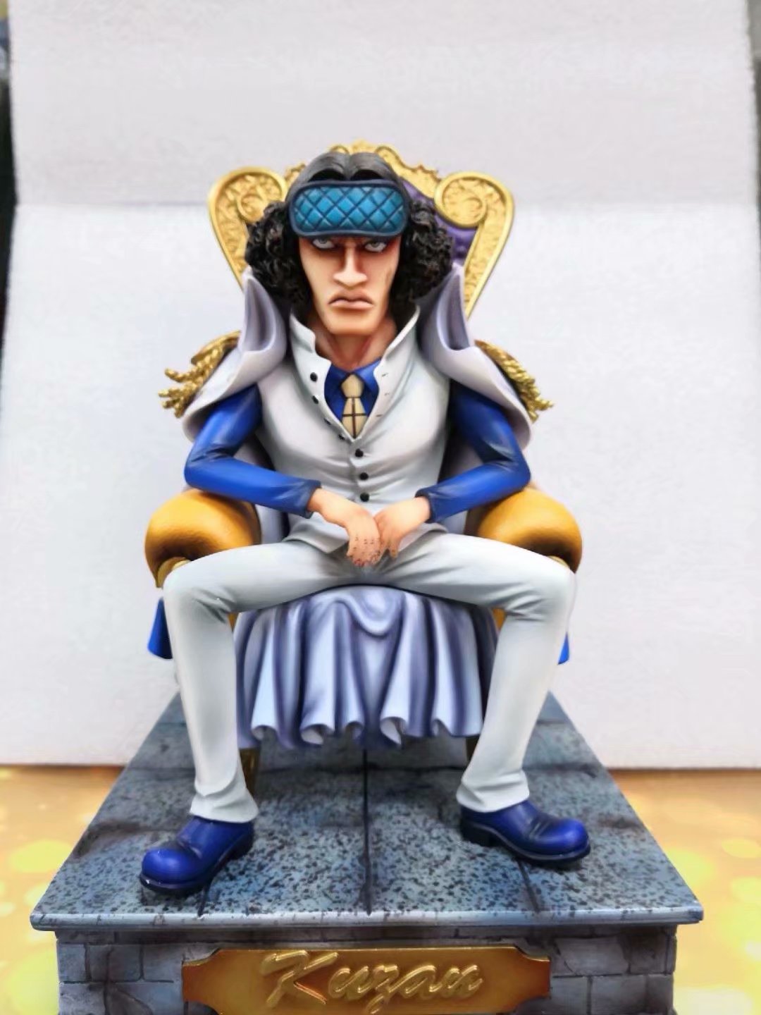 海贼海军大将王坐姿椅子藤虎 青雉 赤犬 黄猿 战国 卡普盒装手办