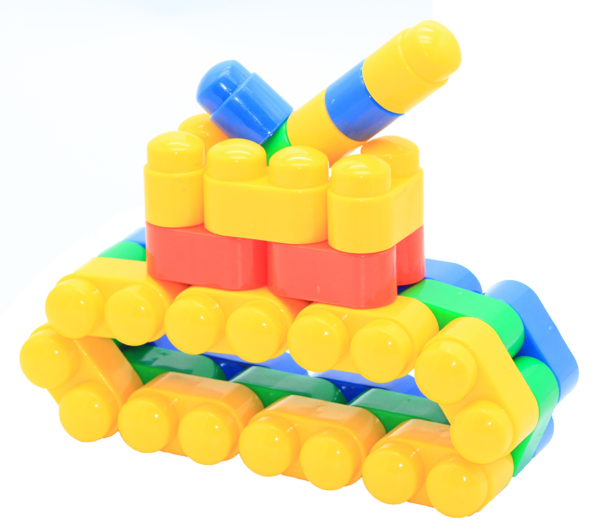 创意儿童玩具塑料大颗粒子弹头积木 500g袋装diy拼插积木厂家批发