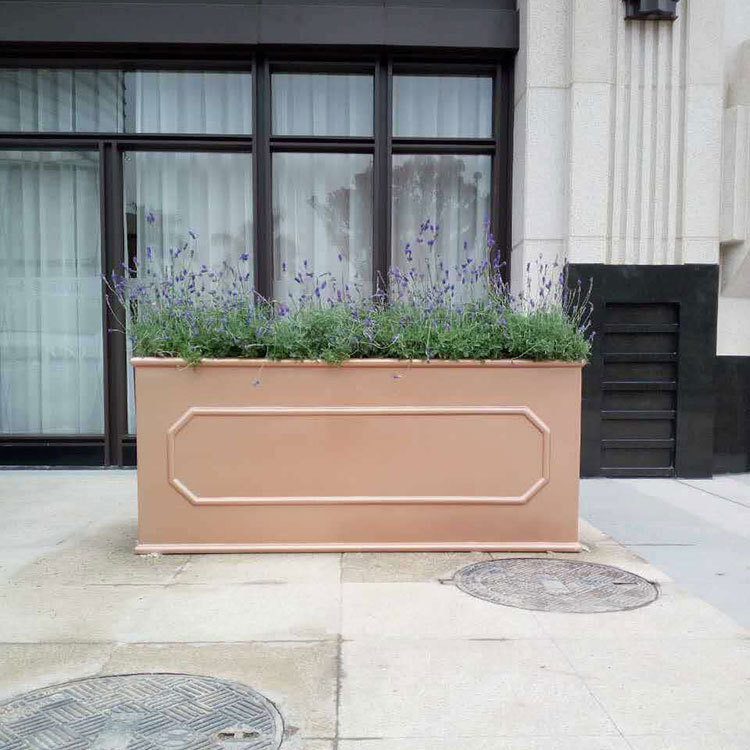 户外玻璃钢长方形花箱商场园林广场景观玻璃钢移动种植花箱