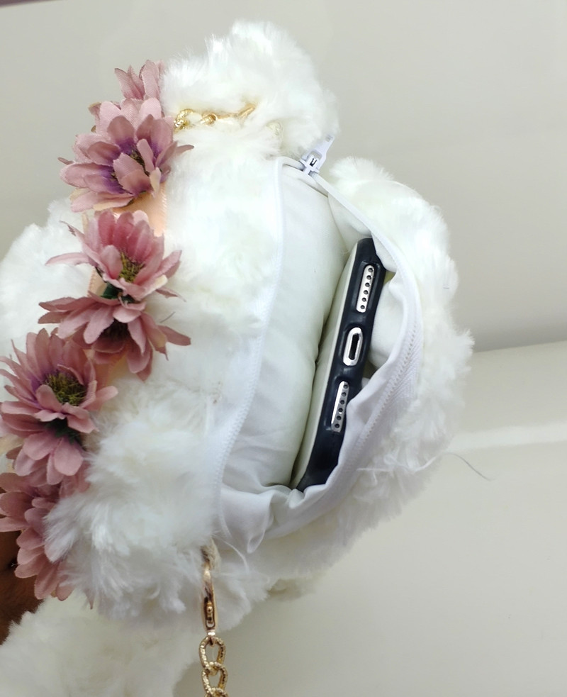 原创lolita手作小熊背包洛丽塔熊包软妹斜挎包泰迪熊公仔女生礼物