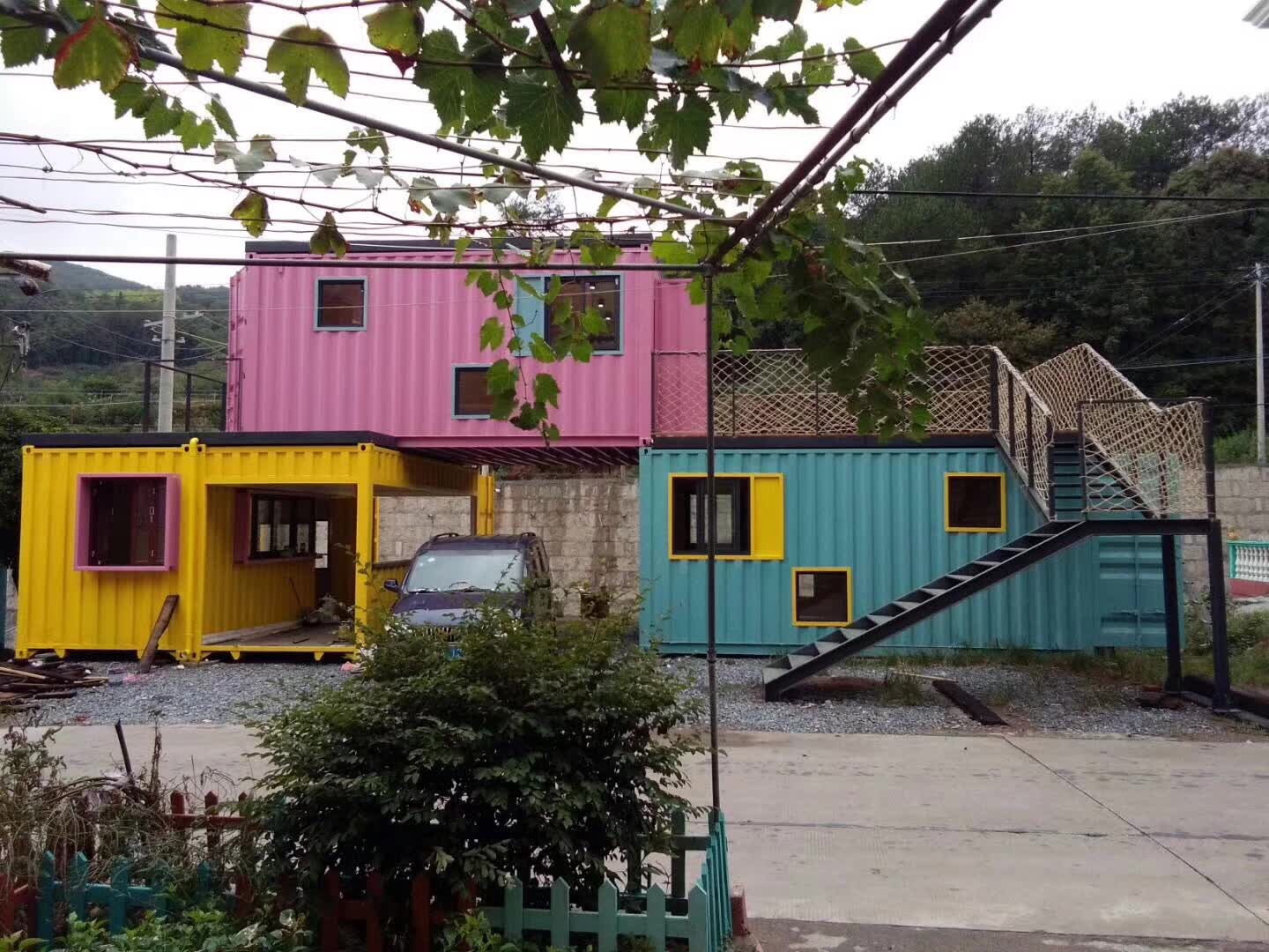 住人集装箱房屋改造活动板房阳光房子厂家装配式别墅工程项目建设