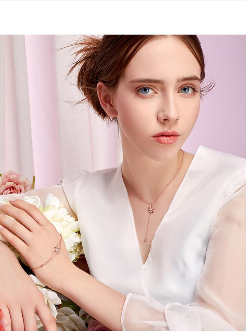 925纯银五角星吊坠项链项链女璀璨之星锁骨链日韩简约流苏毛衣链