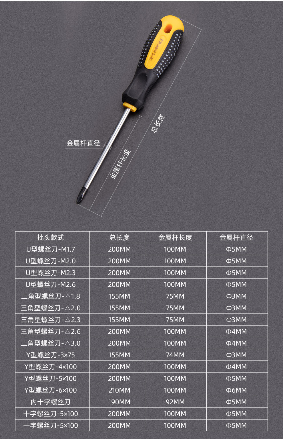 异形正三角形螺丝刀改锥内三角螺丝起子特殊螺丝刀批异型手动螺丝