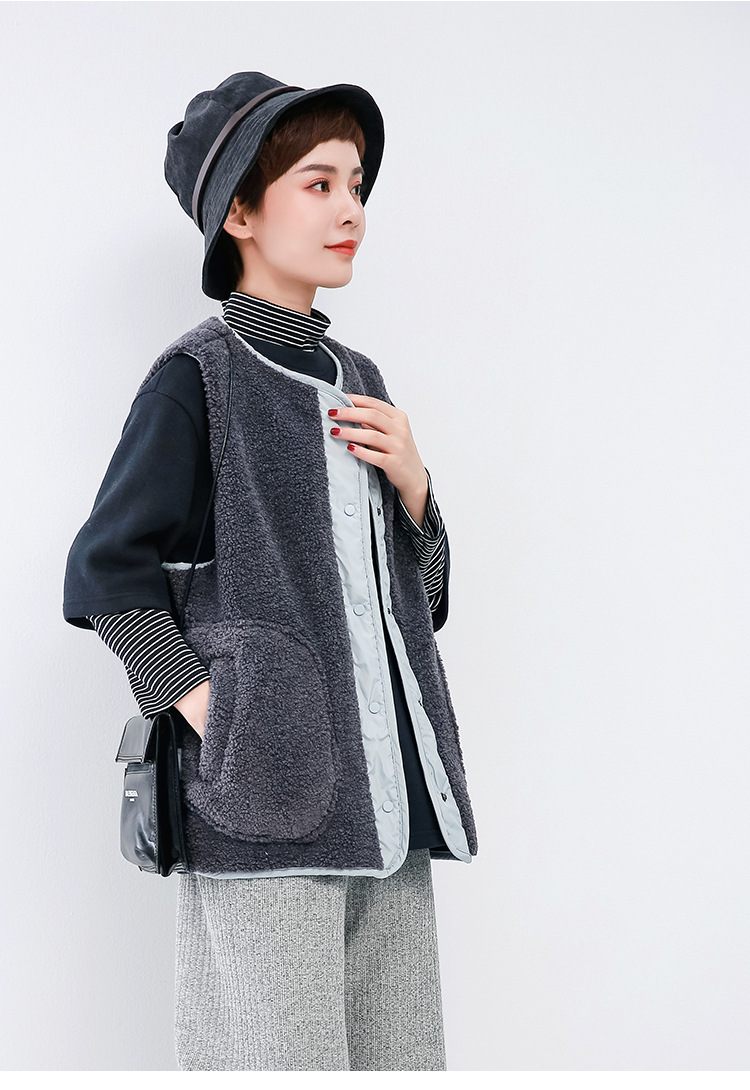 色想 货号 5029a 背心种类 棉马甲背心 成分 聚酯纤维 风格 休闲 款式