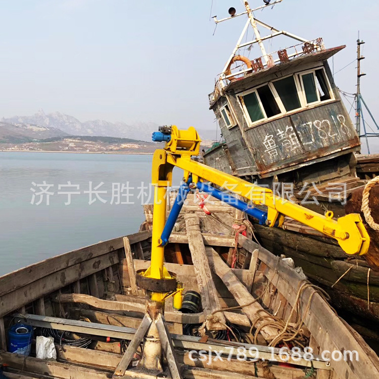 日照船用小吊机 渔船起网机 长胜定制多种规格船用吊机 码头吊
