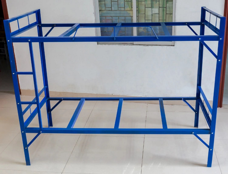 5*5角铁床工地专用结实耐用性价比高 员工宿舍烤漆角铁床厂家