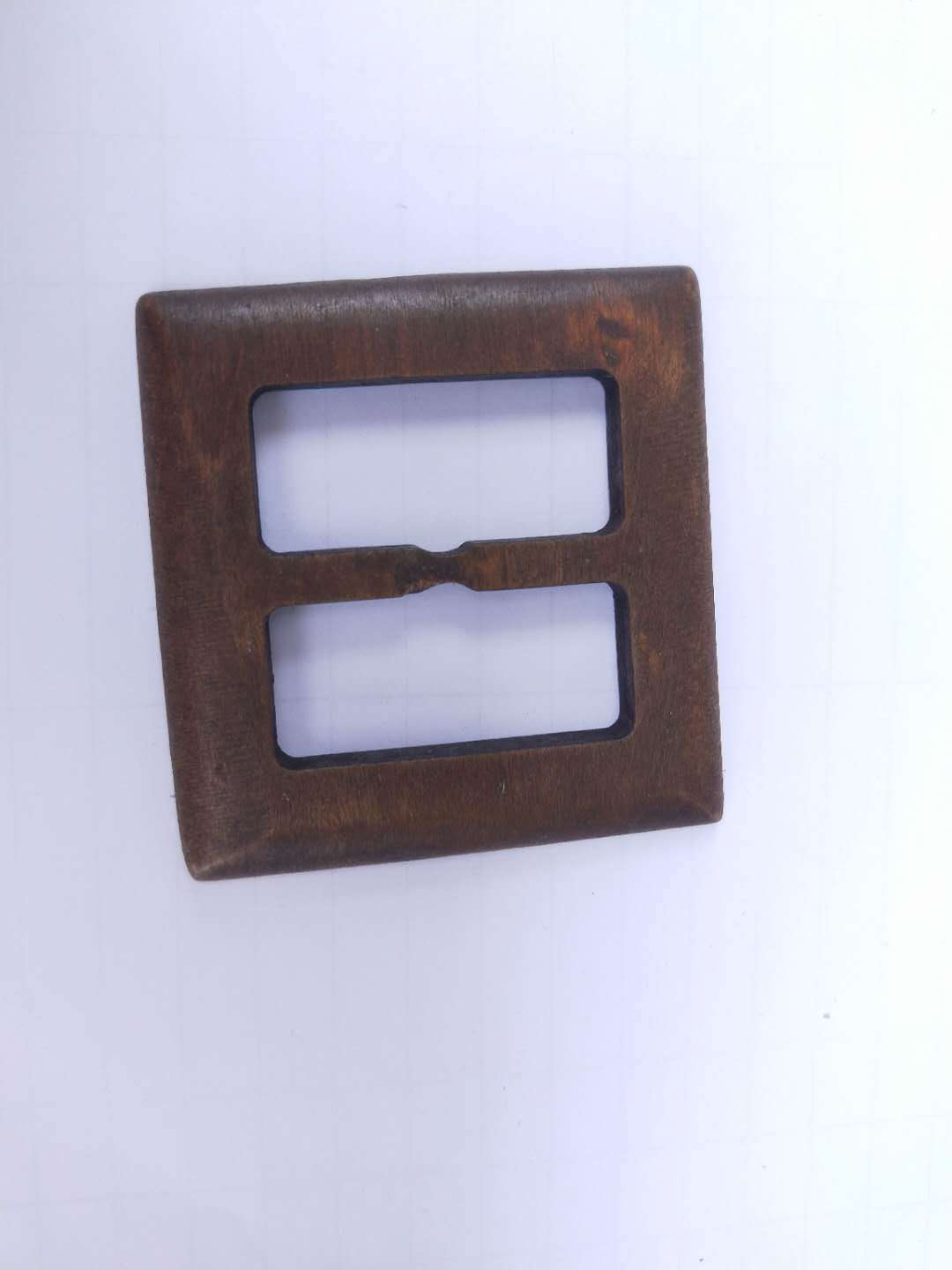 木扣木质环保方形日字扣扣纽扣扣子皮带扣定制大衣腰带扣配件