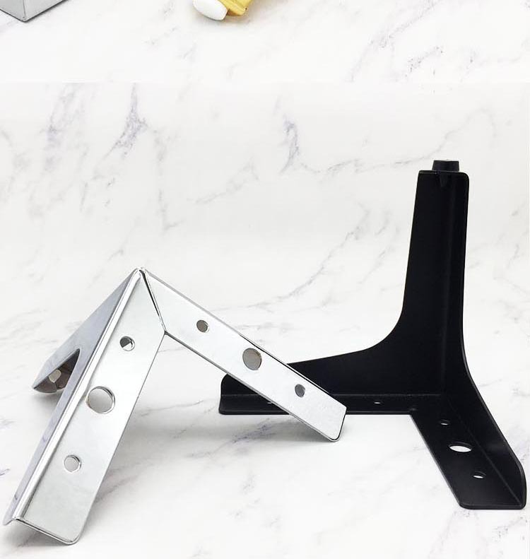 北欧轻奢电视柜脚三叉脚柜脚家具五金脚茶几脚桌脚金属铁艺沙发脚