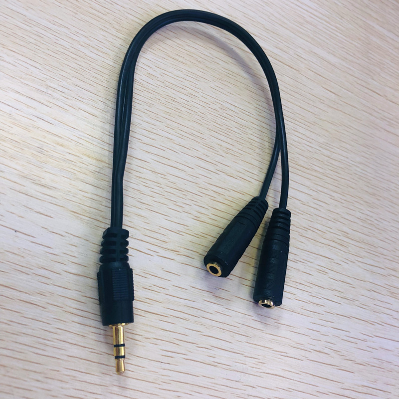 5mm一分二音频线 耳机耳麦分线器 情侣一分二耳机线