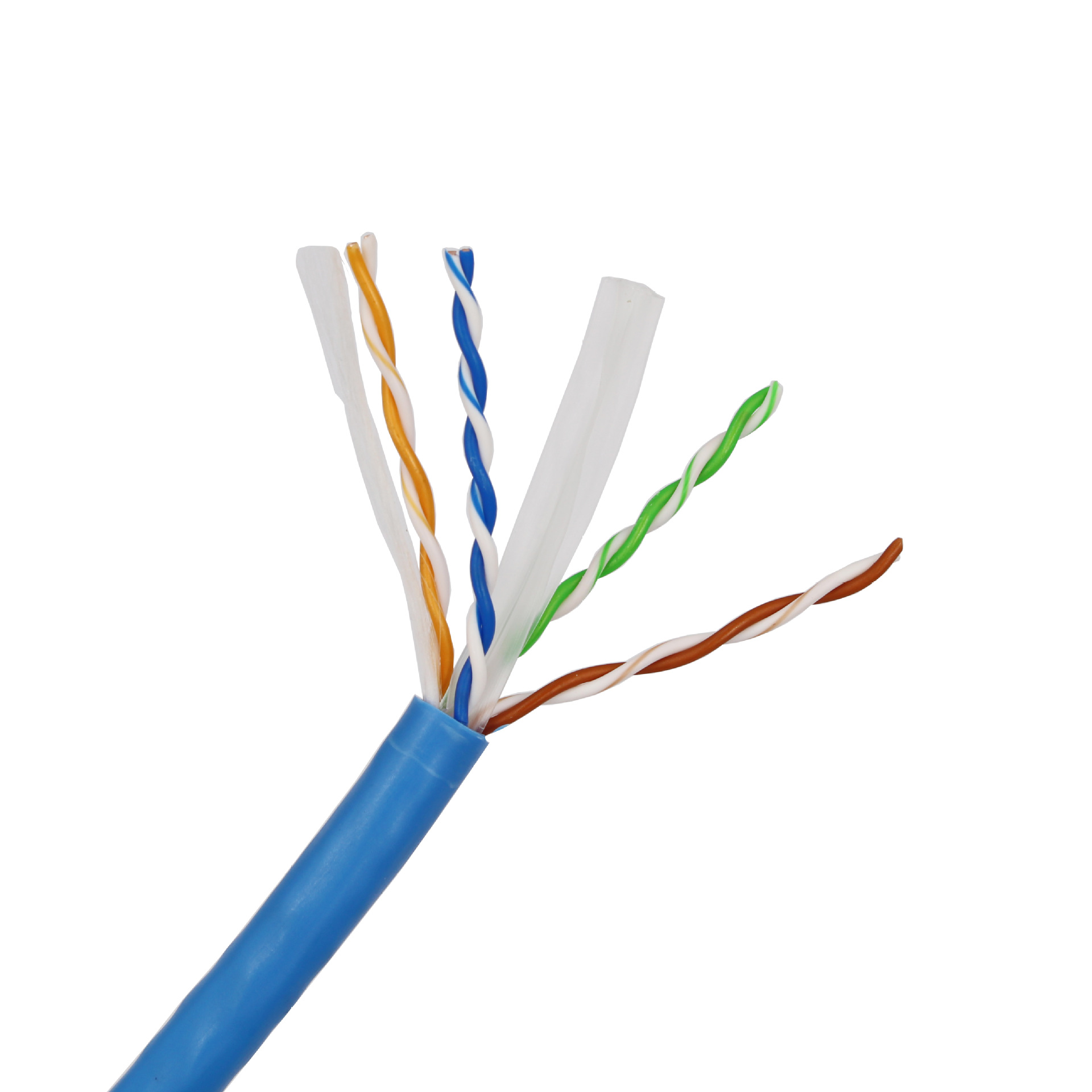 厂家直销 超六类网线 非屏蔽双绞线 室内工程 环保千兆cat6网线