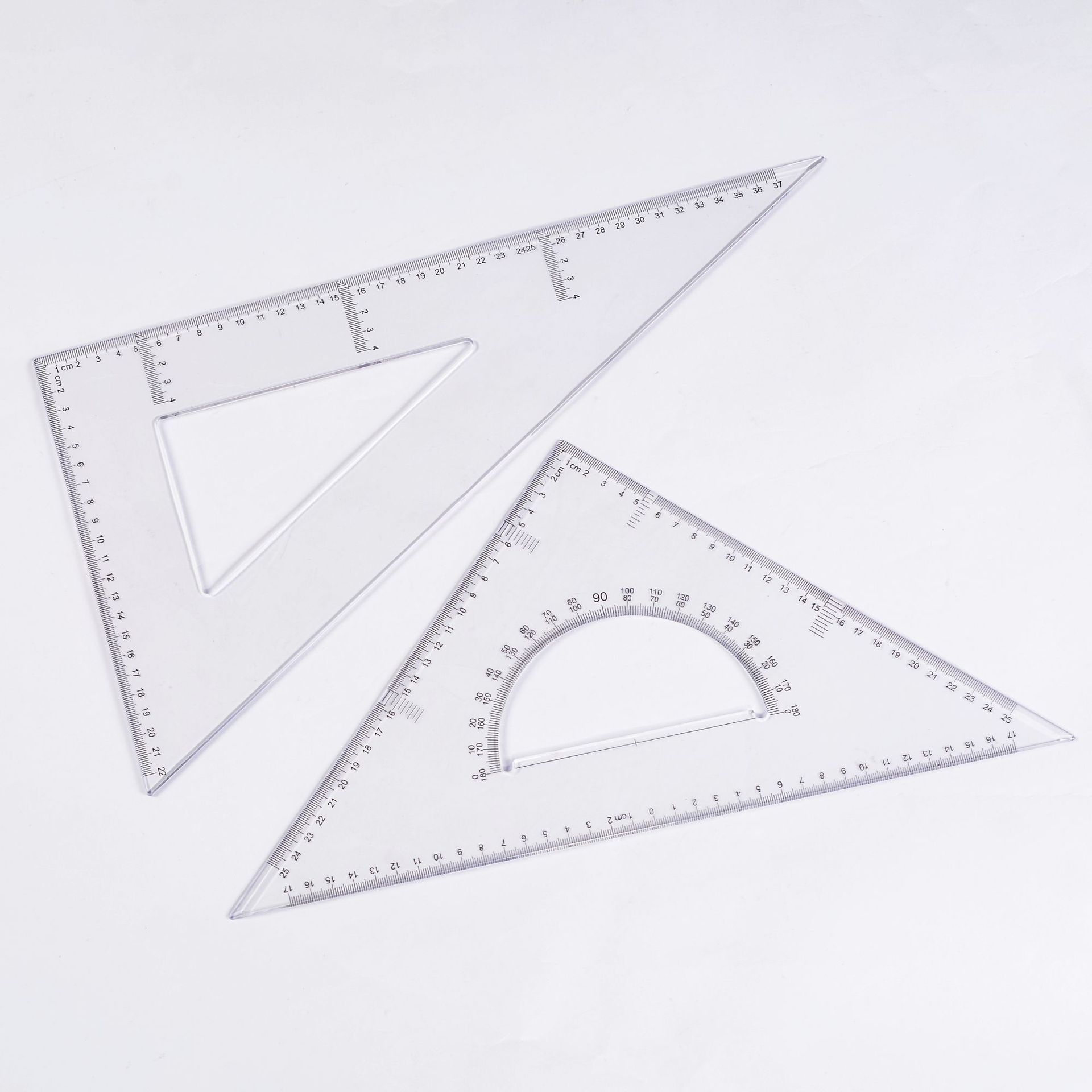 三角板学生文具套装绘图三角板25/30/35/40cm三角板套装