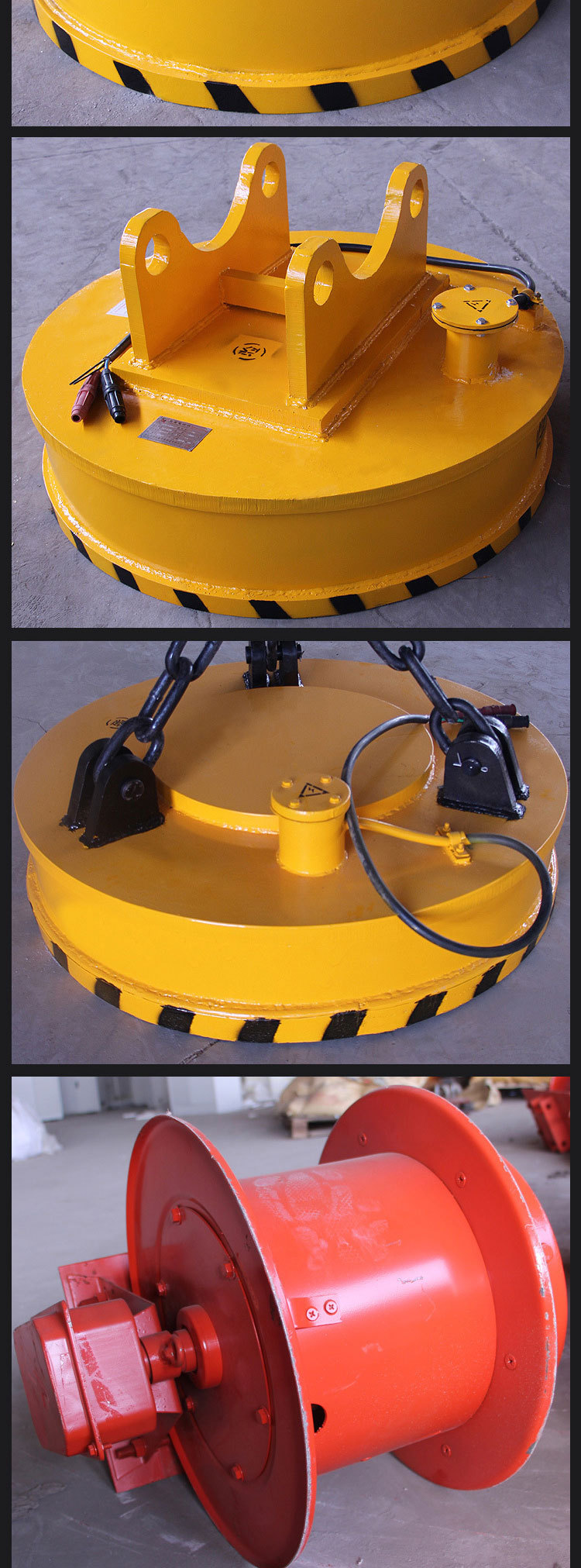 调运废钢电磁吸盘mw型强磁吸盘多用途强磁吊车挖机叉车电磁吸盘